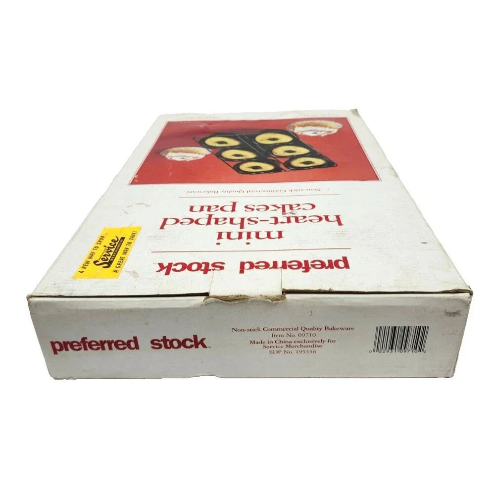 Vintage Mini Heart Shaped Cake Pans 14.5